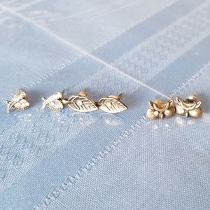 Lot of 3 Stud Earrings